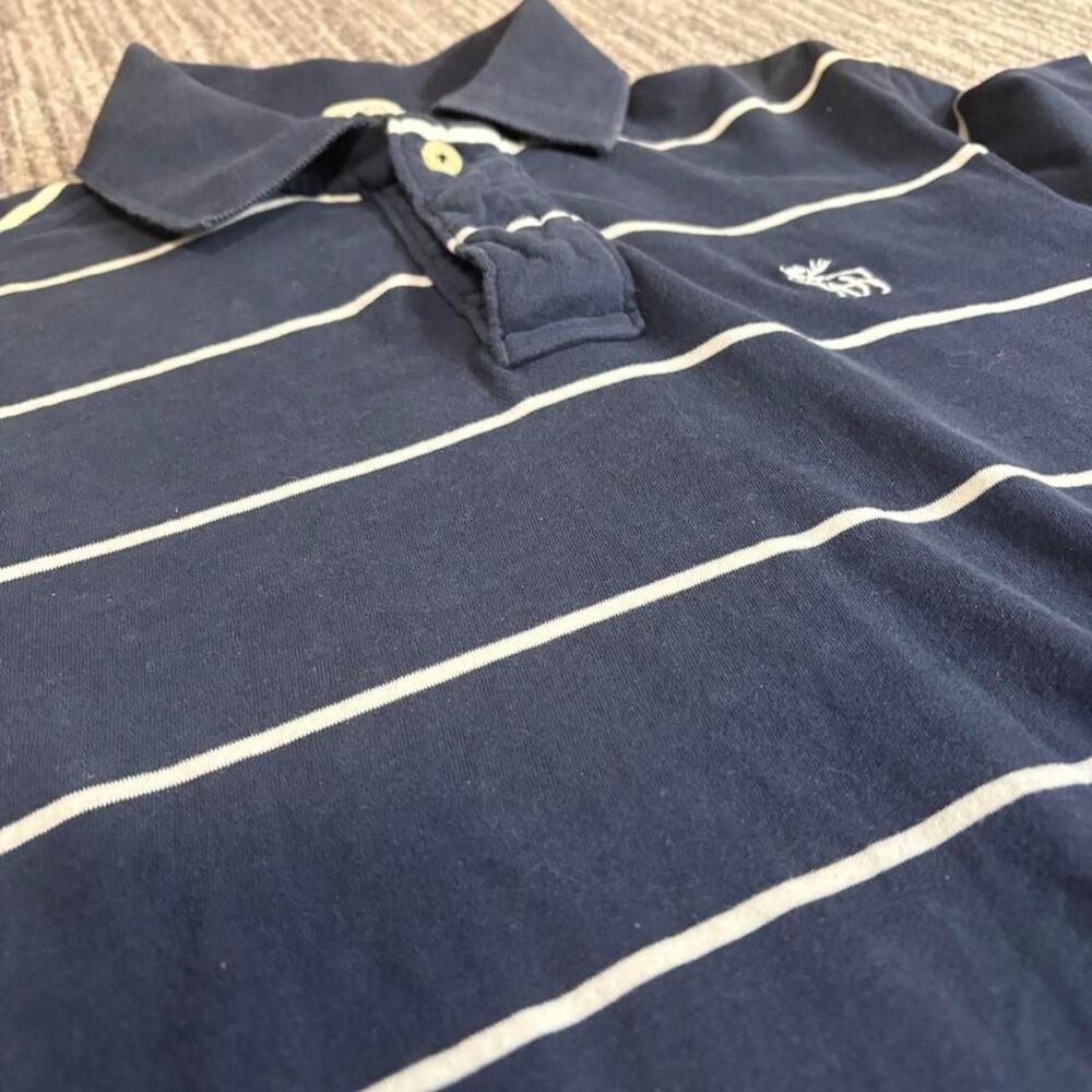 Super crazy vintage retro Y2K polo Navy blue Abercrombie & Fitch polo